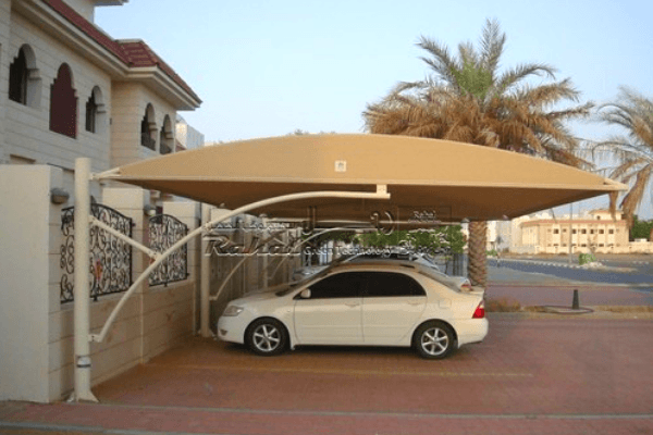 Bottom Support Car Parking Shade in UAE