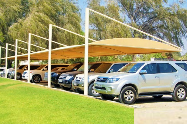 Bottom Support Car Parking Shade in UAE